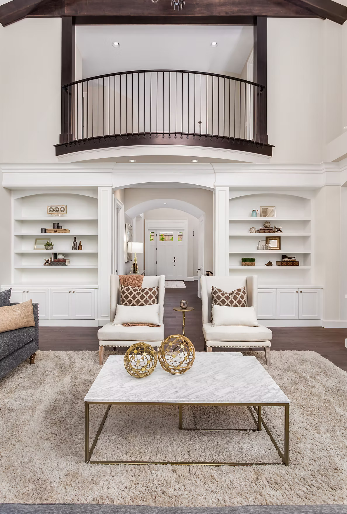 High-end finish carpentry living space